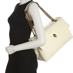 Kurt Geiger Ivory Leather Shoulder Bag